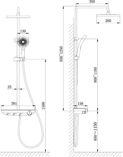 Комплект Акриловая ванна STWORKI Эстерсунд ES18075 без опоры 180x75 см + Ножки + Стойка Драммен в Железноводске