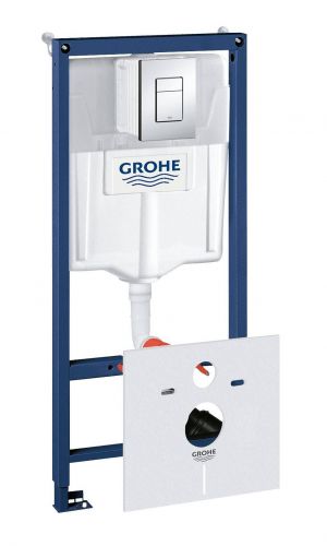 Система инстал. GROHE RAPID для подвесного унитаза (4 в1) квадратная кнопка 1,13 м.(38775001) в Железноводске
